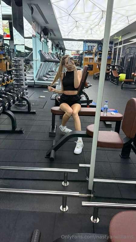Even during my vacation I go to the gym, and there is a very..