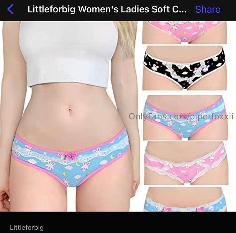 Daddyyy you should buy me panties so I can model them for u ..