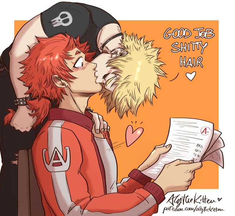 KiriBaku Month Day14_First Kiss