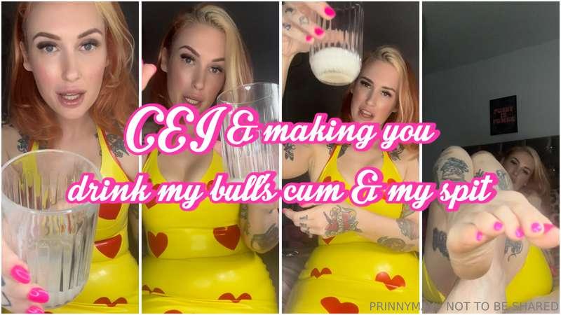 BE A GOOD CUCK, EAT CUM & MY SPIT 😝💦💋This latex-clad Mistres..