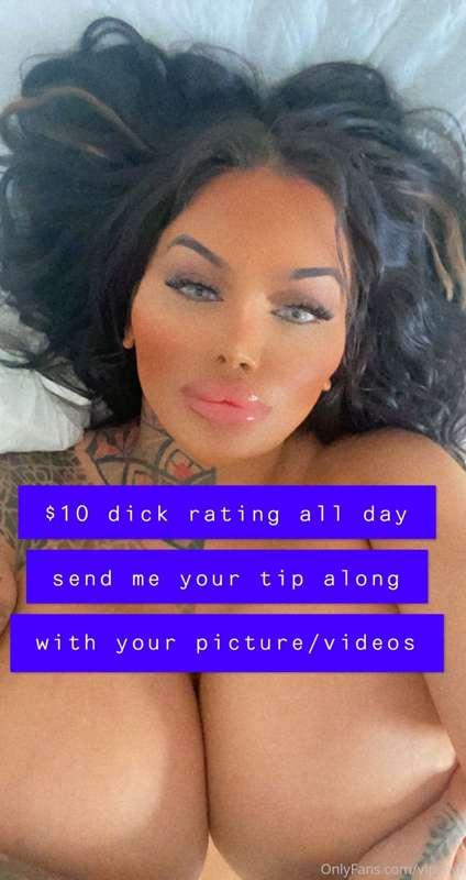 $10 dick rating only available today 😈
Usually $35