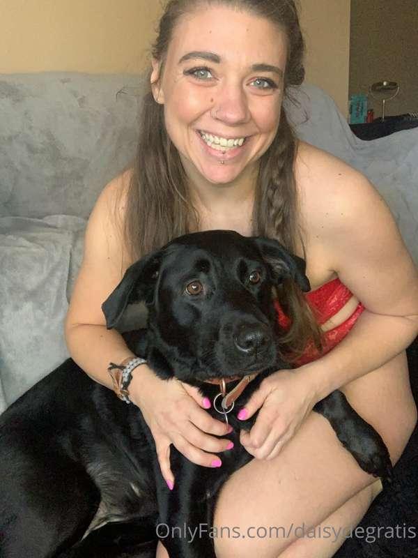 My pup got involved in my content making today 😂🥰