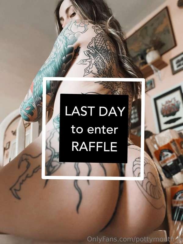 ✨TODAY IS THE LAST DAY, DUDES!✨ I’m so stoked about this raf..