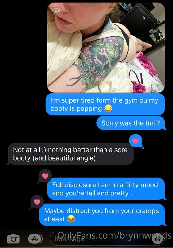 Someone commented that they would pay to see my sexting mess..