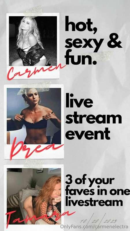 *In honor of my* **next livestream on May 14th,** 🖤 **here's..