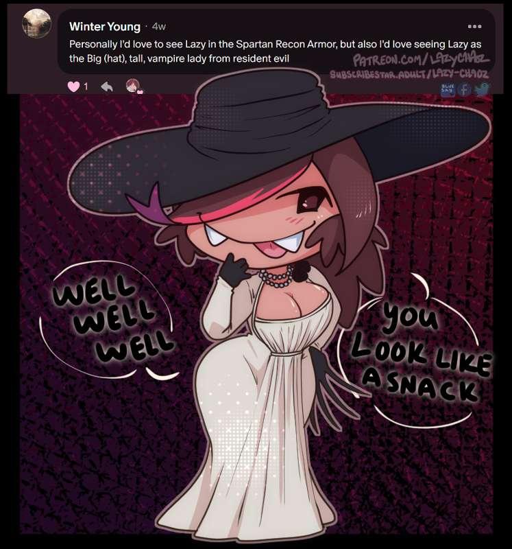 LazyWeen Day 8- Lady Dimitrescu