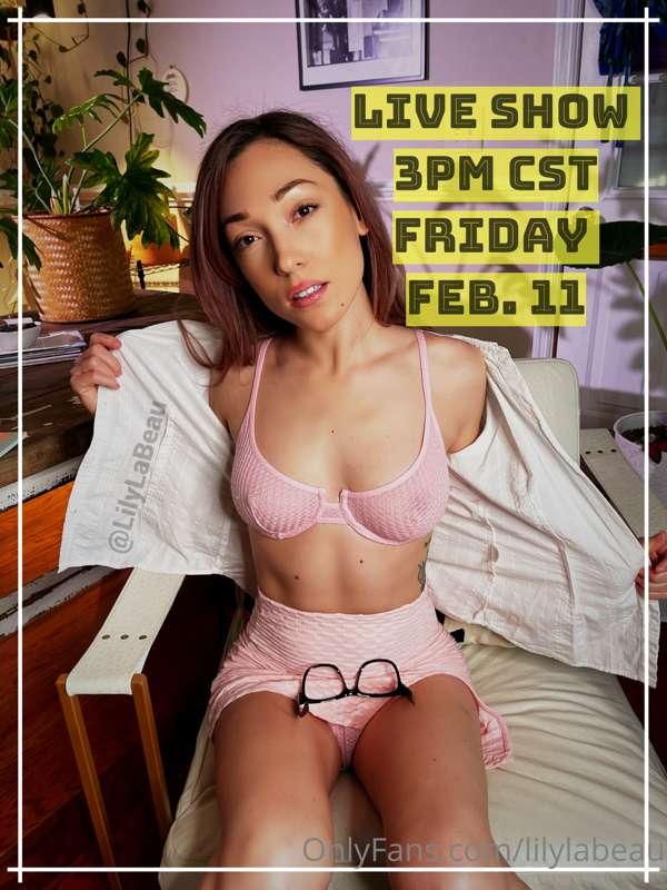 JOIN ME! Tomorrow Friday February 11th @ 3PM CST to kick of ..