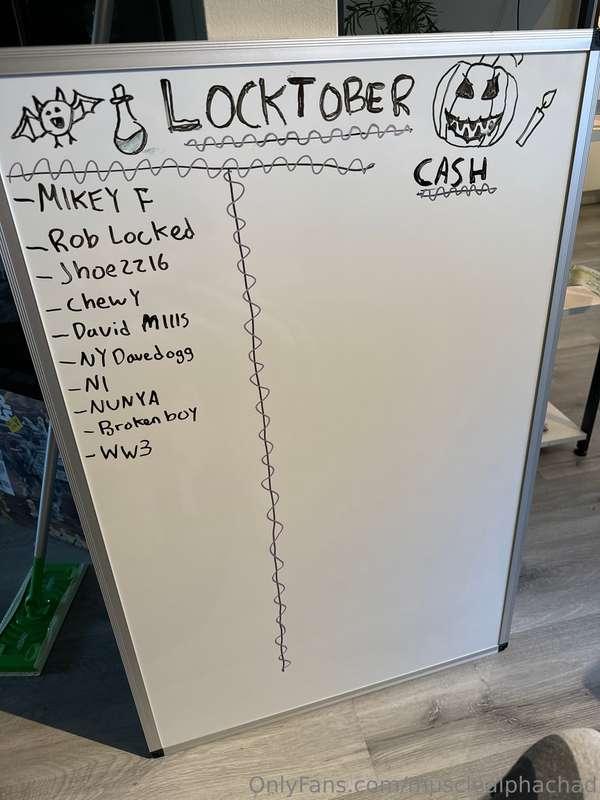 LOCKTOBER has begun. Who’s joining?