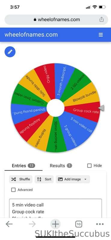 **Suki’s Advent Calendar Day 12:** $15 SPIN-THE-WHEEL! Tip $..