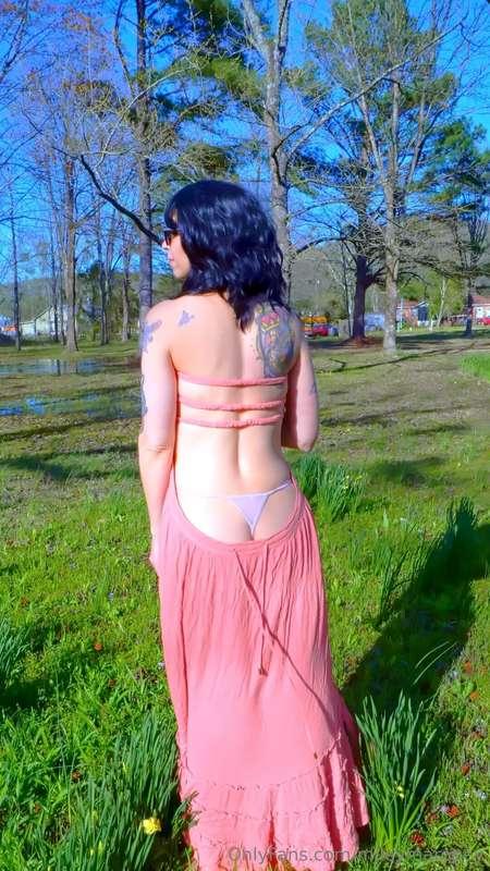 Can you believe that's what my backyard looks like? I love i..