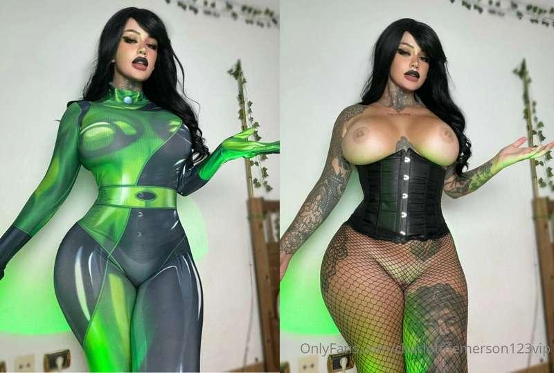 What shego wears under her suit😈