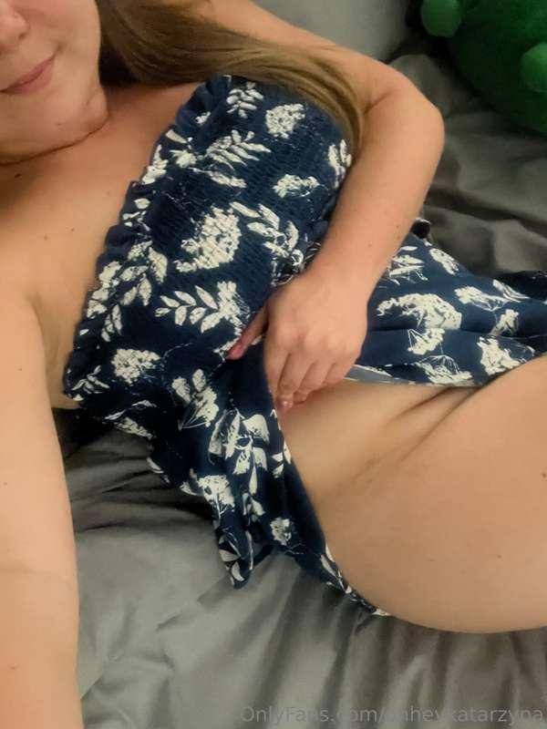 No undies under my dress today 