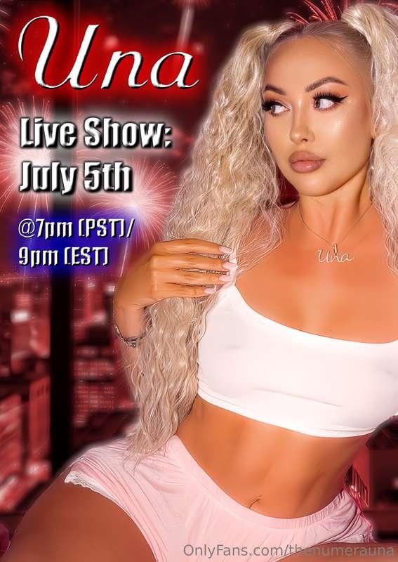 🎊🎊 FORTH OF THE JULY THEMED LIVE!!! 🎊 THIS SATURDAY AT 7PM P..