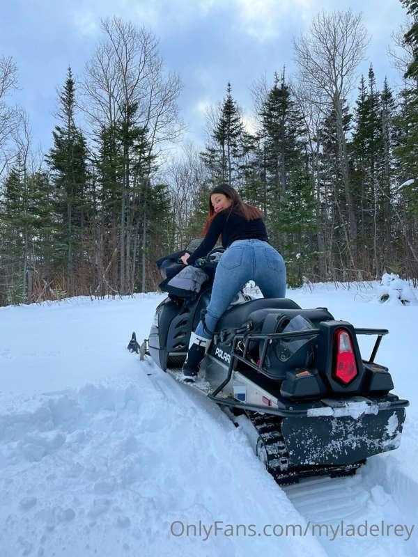 Who wants to go on a wild snowmobile ride? 😏

*disclaimer: p..
