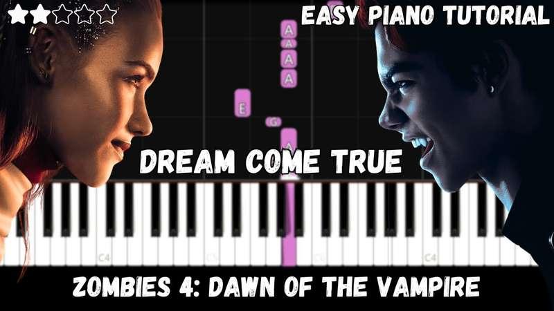 Easy MIDI - Zombies 4: Dawn of the Vampires - Dream Come True (Atlantic Notes Arrangement + Tempo + Colors + Key)