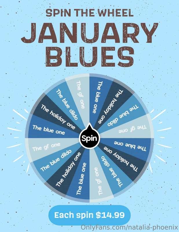 Got the January blues? Come and spin my wheel to cheer yours..