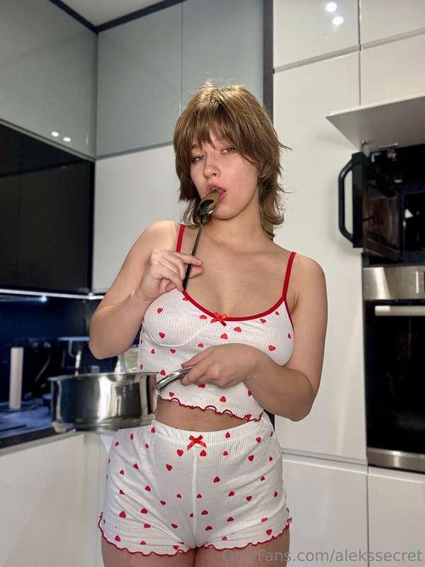 making something savory… but I might be the real treat in th..
