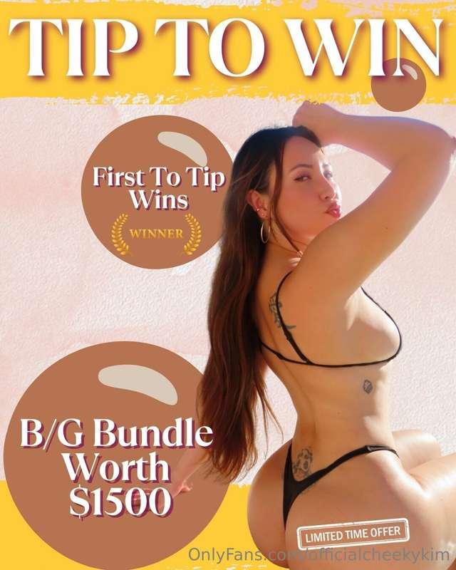 TIP $30 TO WIN MY BEST B/G BUNDLE WORTH $1500! 😈💋DON'T MISS ..