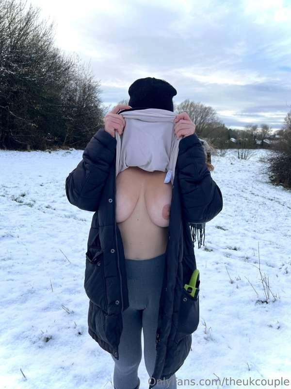 It snowed today! 😜❄️