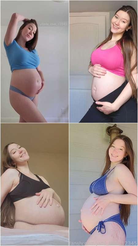 Which is your favorite bump pic?

#pregnant #pregnancy #preggo #preggers #pregnantbelly #pregnancyfetish #fetish #belly #tummy #mommy #milf #hotmom #young #youngmom #girlnextdoor #pictures #collage #sfw #clothed #fansly #fyp 