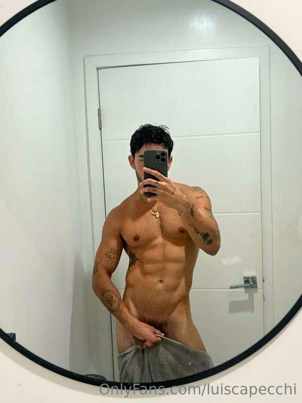 ENTIRE HARD base of COCK + TIP FULLY OUT of my ZIPPER JOCKST..