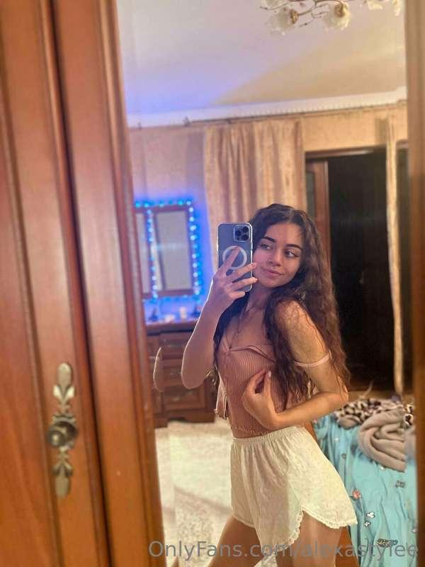 Getting ready for bed in delicate pajamas 🥰 I like to fall a..