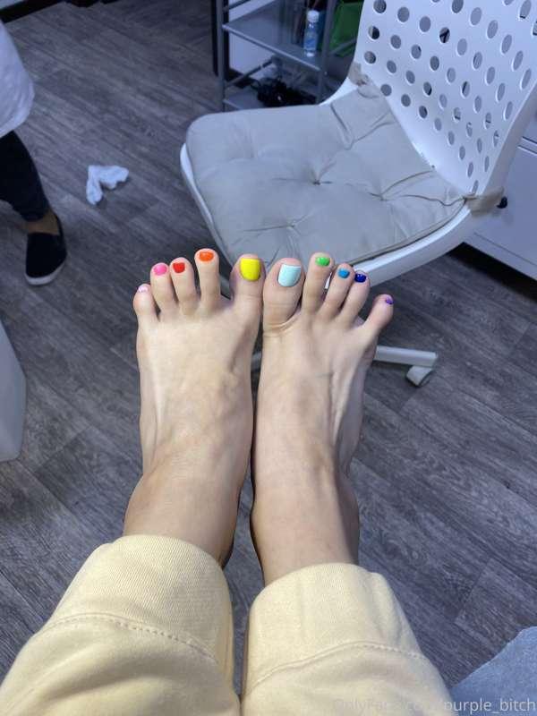 My new pedicure❤️