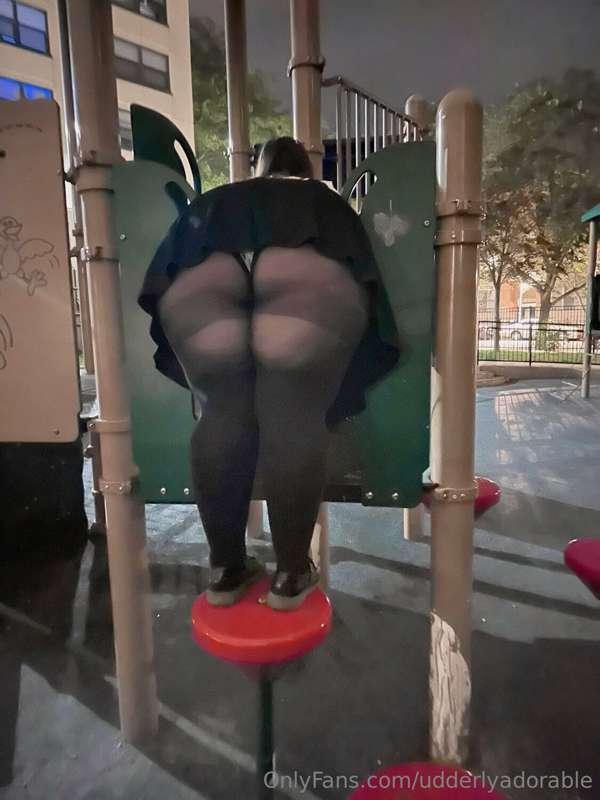 Got a little stuck trying to play on the playground 😅
