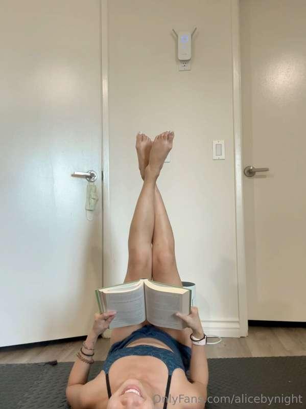 Ever read a book upside down? I nearly dropped it on my face..