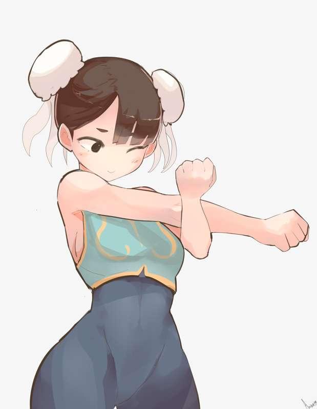 Chun Li Working Out 