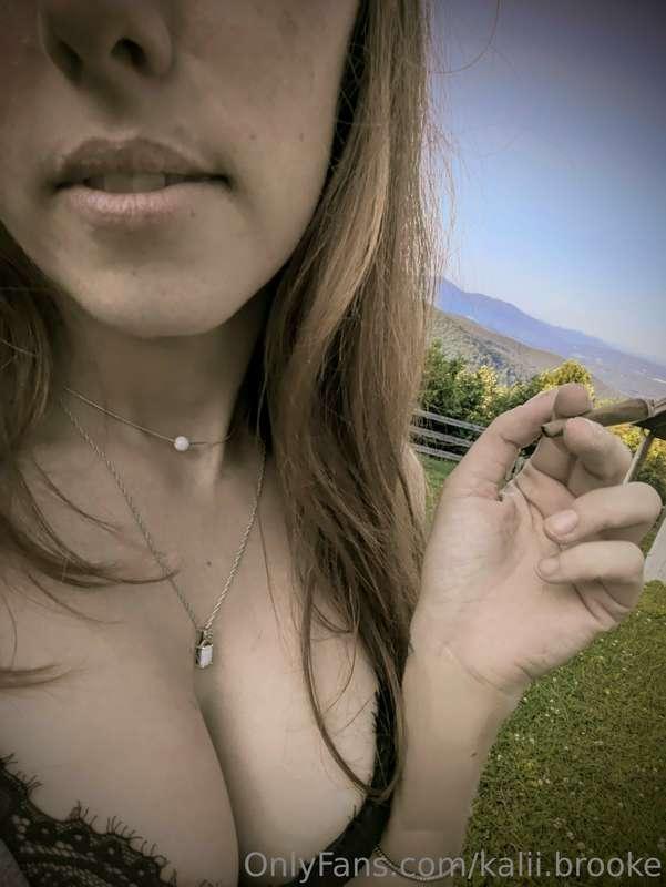 Just sitting out here enjoying the view, come keep me compan..