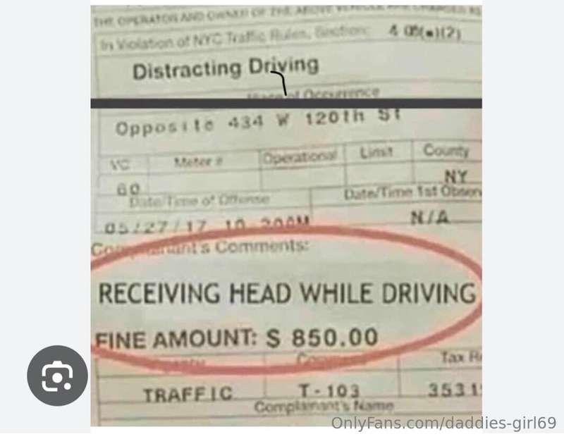 I love giving road head!! Is the ticket worth it? Check the ..