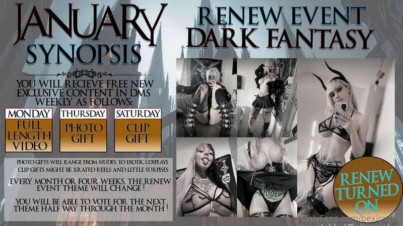 STARTING 2025 - EVERY MONTH WILL HAVE A THEMED RENEW EVENT!O..