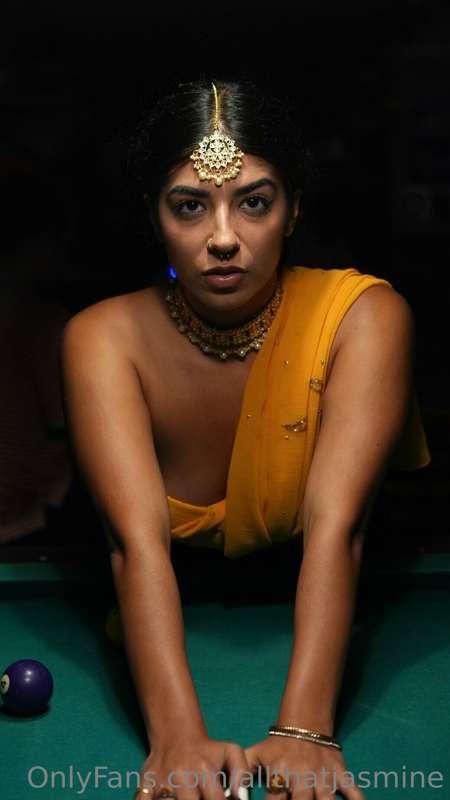 If you saw me one the pool table like this, are you playing ..