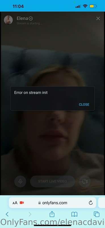 Trying to go live , not working