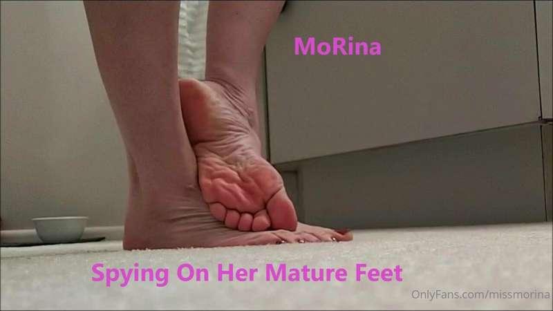 Preview of "Spying on Her Mature Feet" 
You're hiding in my ..