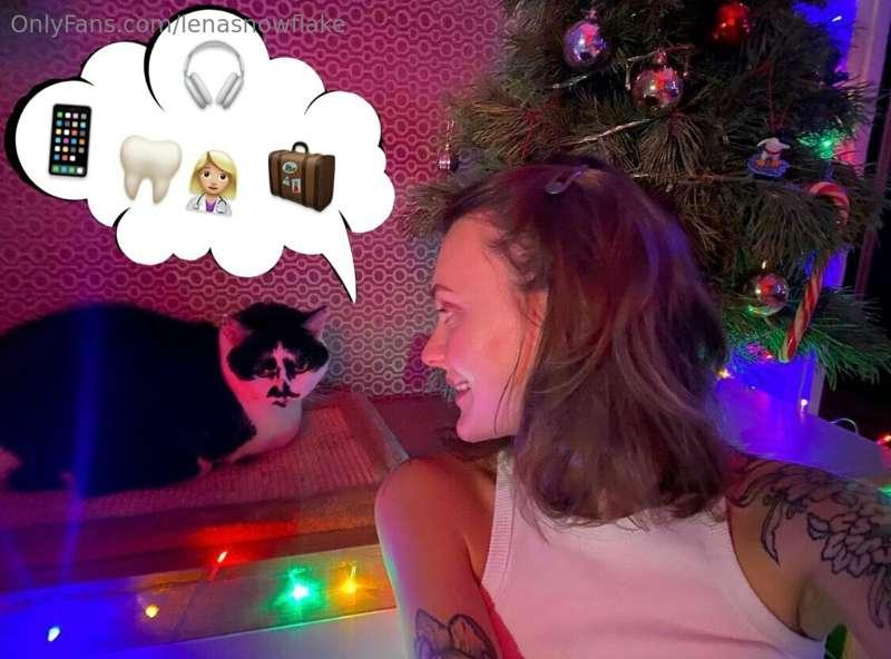 So, the cat and I are getting ready for the New Year. We dec..