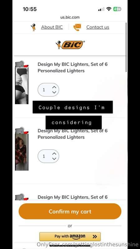 So I’m toying around with the idea of making custom lighters..