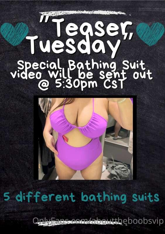 😘😘😘changing into 5 different bathing suits in this video… it..