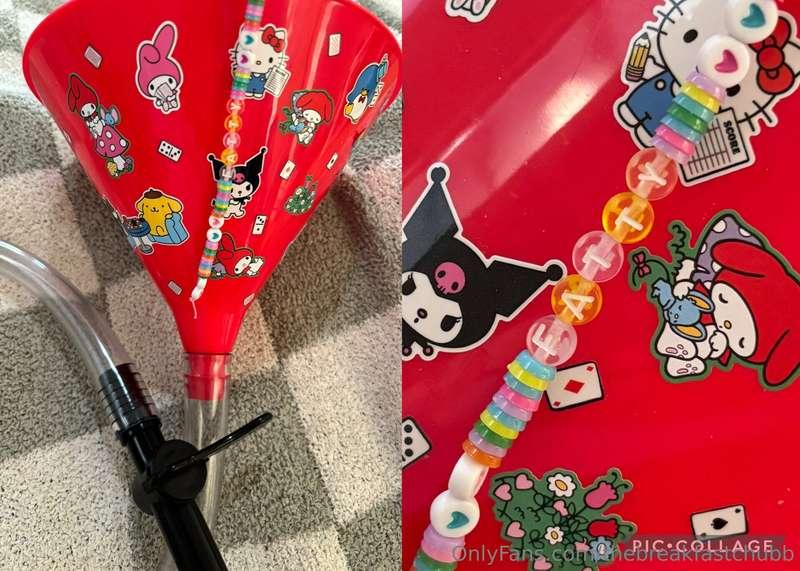 Shoutout to one of my fans for gifting me a funnel on my wis..