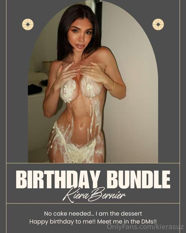 It’s my birthday… 😈 so I let them cover me in cream before I..