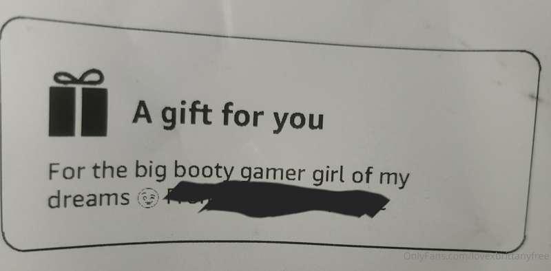 Thank youu for my gift.
Also love this note