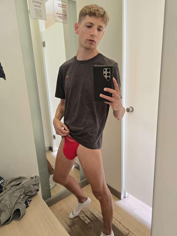 Trying on some new undies, do you like them? Also running a ..