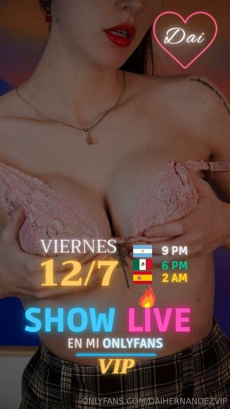 ***PRÓXIMO VIERNES 12/7 SHOW 🔴ENVIVO*** SIIII🥵🥵😍❤️‍🔥❤️‍🔥 Mas..