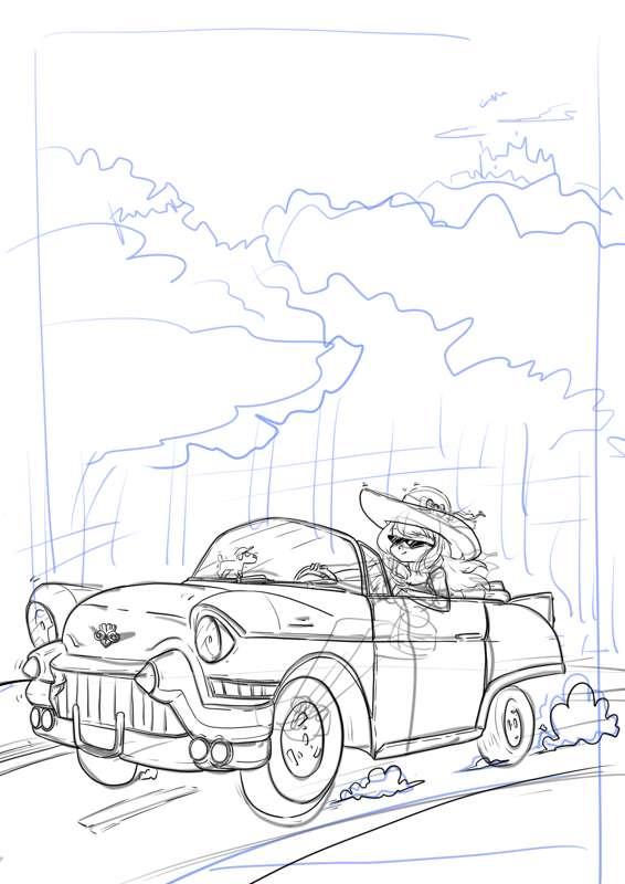 Flayn car ride(commission)