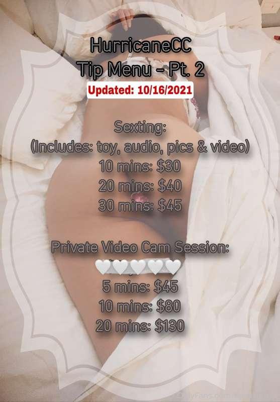 💛👻💛👻 UPDATED TIP MENU FOR SEXTING & PRIVATE VIDEO CALLS  👻💛👻..