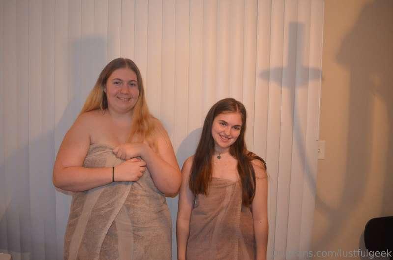 Older older pic of us when we decided to go out to the pool ..