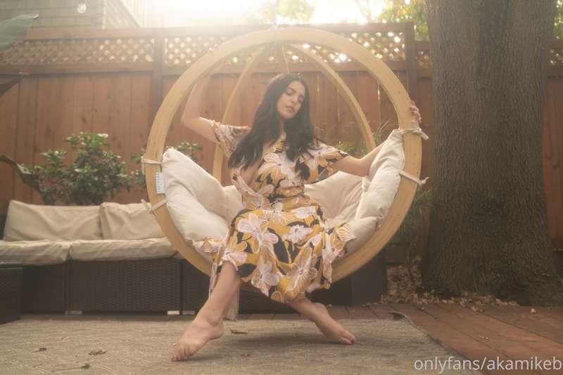 Now it's Heather's turn on the swing! I may actually go back..