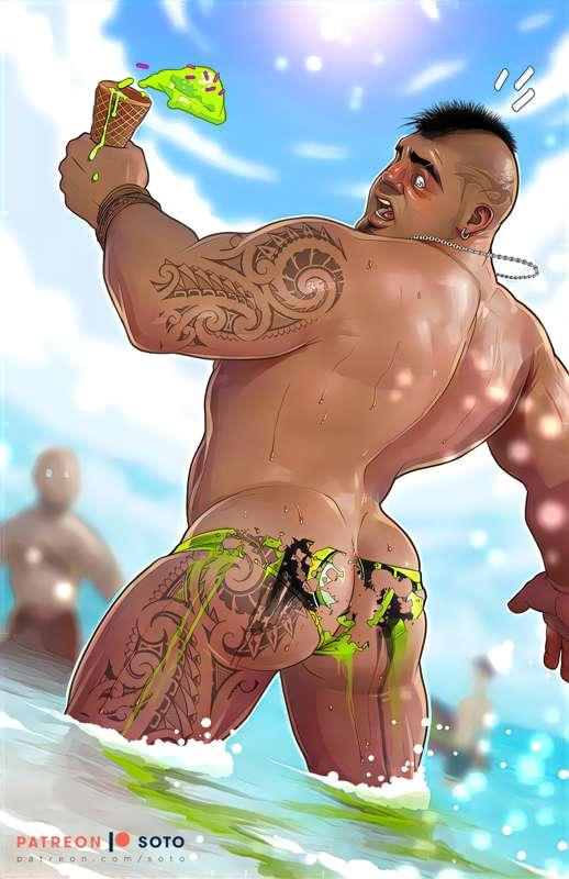Beach Wardrobe Malfunction
