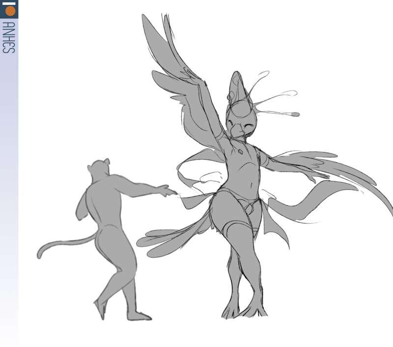 Back dancers - Slightly big + process